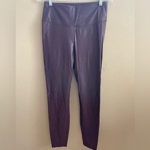 WHBM Faux-leather Runway Leggings - Cabernet